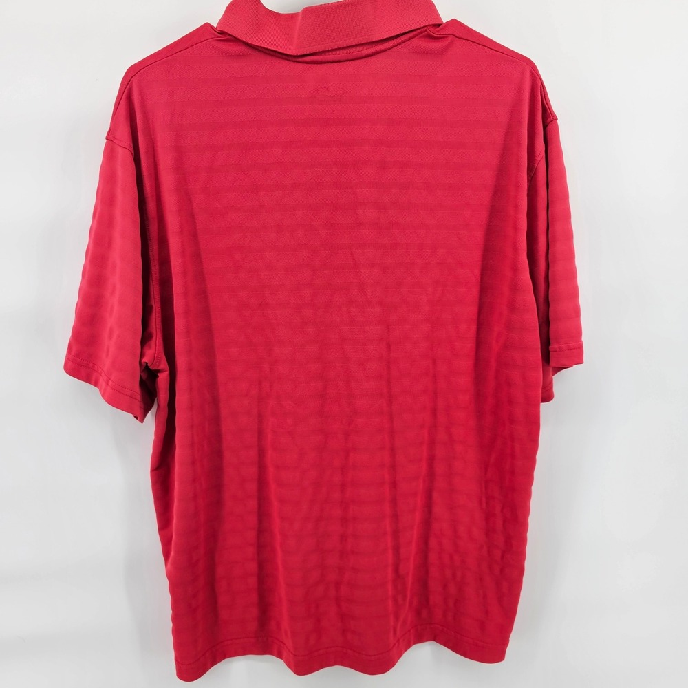 C9 by Champion Golf Polo Shirt Mens L Red Duo Dry Striped Performance - Picture 2 of 9